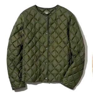 NWT Uniqlo Warm Padded Quilted Jacket in OLIVE color - Size XS